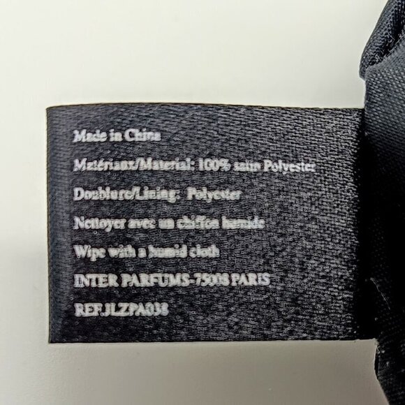 Vintage Lanvin Parfums Black Satin Kiss-Lock Bag - Picture 8 of 8